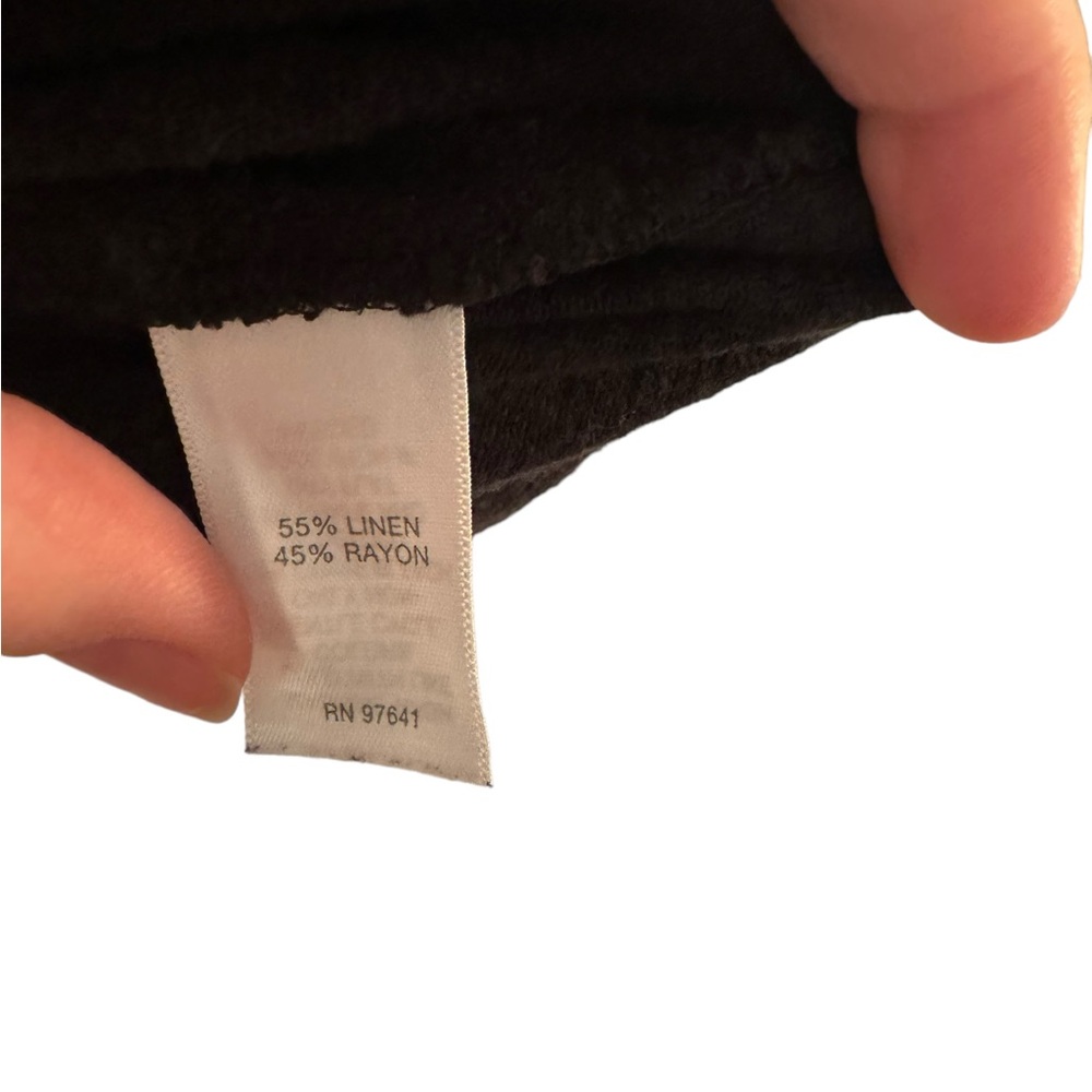 Women’s J.Jill—Pure Jill—Black PJ Seamed Asymmetric Tee. Size X-Large. - Picture 8 of 12